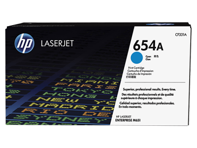 HP CF331A (654A) Cyan Original Toner - LaserJet M651 - HP