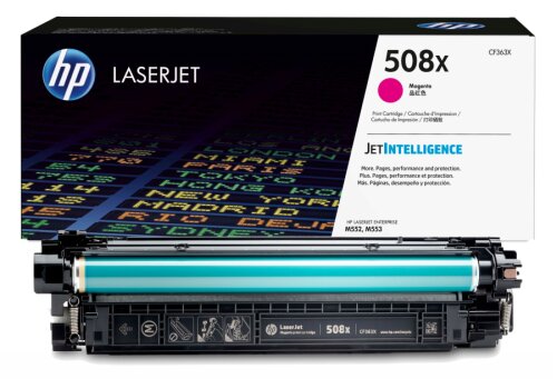 HP CF363X (508X) Kırmızı Orjinal Toner Yüksek Kapasiteli - M552 / M553 - 1