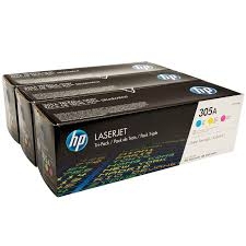 HP CF370AM (CE411A+CE412A+CE413A) 3Pk Colour Orriginal Toner - HP