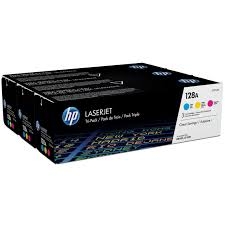 HP - HP CF371AM (CE321A+CE322A+CE323A) 3Pk Colour Original Toner