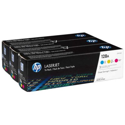 HP CF371AM (CE321A+CE322A+CE323A) 3Pk Colour Original Toner - HP