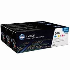 HP - HP CF372AM (CC531A+CC532A+CC533A) 304A 3lü Paket Orjinal Toner (T5663)