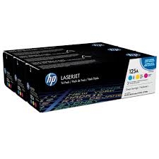 HP CF373AM (CB541A+CB542A+CB543A) 3Pk Original Toner - HP