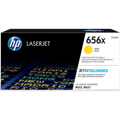 HP CF462X (656X) Yellow Original Toner High Capacity - Laserjet M652dn / M653dn - HP