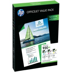 HP CH081AE (920XL) Color Pack Cartridge + 50 Photo Paper Hıgh Capacity - HP 6000 / 6500 - HP