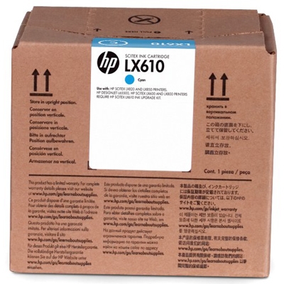 HP CN670A LX610 Cyan Latex Ink Cartridge - L65500 / LX850