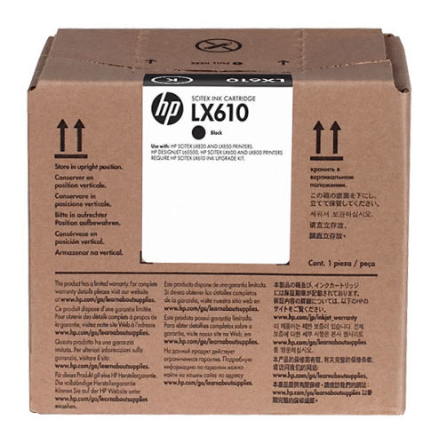 HP CN673A LX610 Black Latex Ink Cartridge - L65500 / LX850