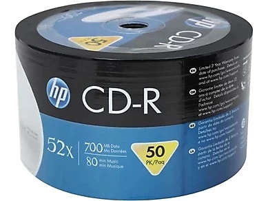 HP CRE00070-3 CD-R 52X 700 Mb (50'li Paket) (T17501) - HP