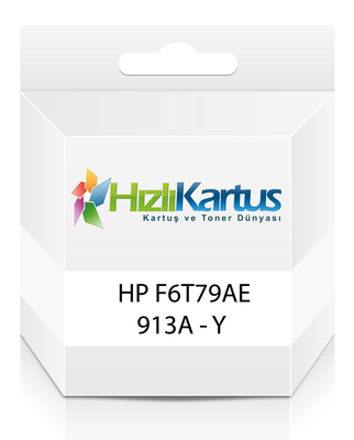 HP - HP F6T79AE (913A) Sarı Muadil Kartuş - PageWide 352
