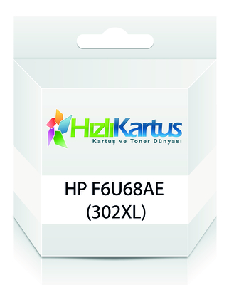 HP - HP F6U68AE (302XL) Black Compatible Cartridge - DeskJet 2130