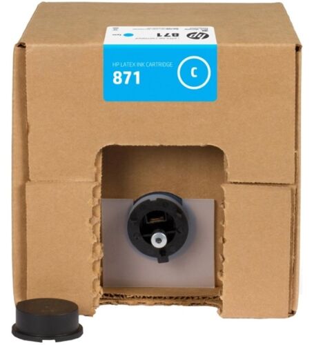 HP G0Y79C (871) Mavi Orjinal Lateks Kartuş - Latex 370 - 2