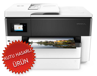 HP - HP G5J38A (Pro 7740) Officejet Photocopy + Scanner + Fax + Ethernet + Wifi + Multifunction A3 Ink Printer (Damaged Box)