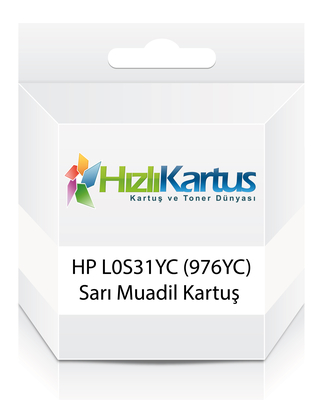 HP - HP L0S31YC (976YC) Sarı Muadil Kartuş Extra Yüksek Kapasite - Pro P55250 / P57750