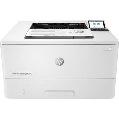 HP - HP 3PZ15A (M406dn) LaserJet Enterprise Duplex + Network Mono Laser Printer 