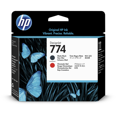 HP - HP P2V97A (774) Mat Siyah - Kromatik Kırmızı Orjinal Baskı Kafası - Z6810