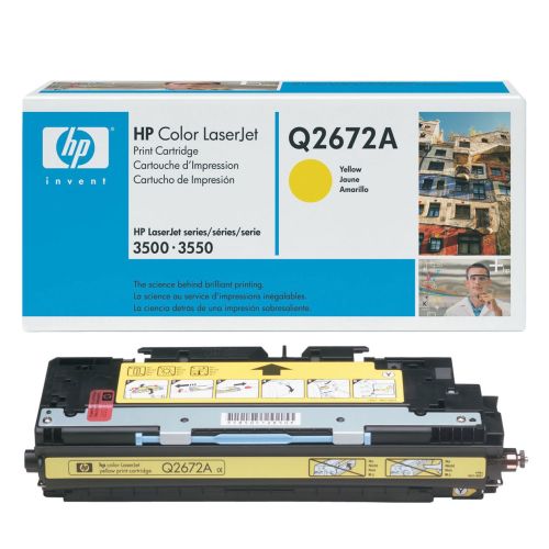HP Q2672A (309A) Sarı Orjinal Toner - LaserJet 3700 (B) (T5488)