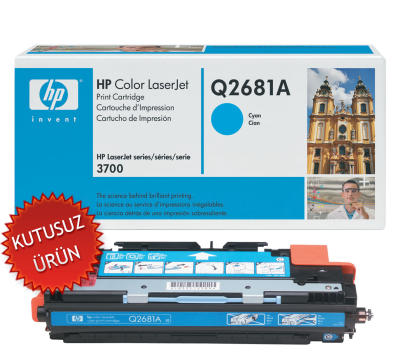 HP - HP Q2681A (311A) Cyan Original Toner - LaserJet 3700 (Without Box)