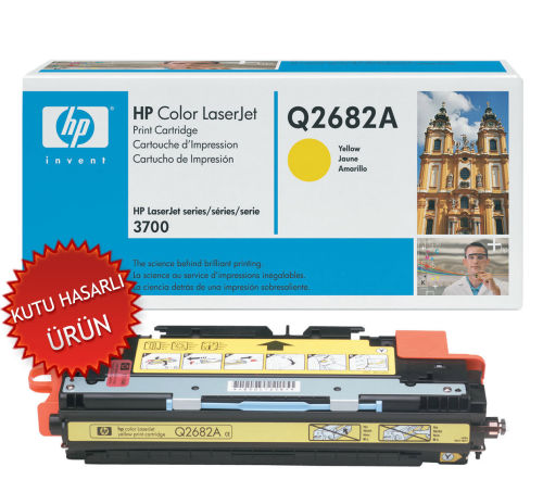 HP Q2682A (311A) Yellow Original Toner - LaserJet 3700 (Damaged Box)