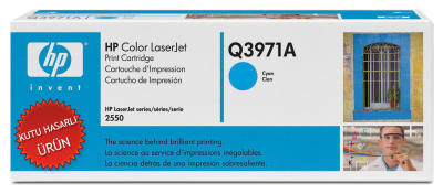 HP - HP Q3971A (123A) Mavi Orjinal Toner - LaserJet 2550 (C) (T8158)