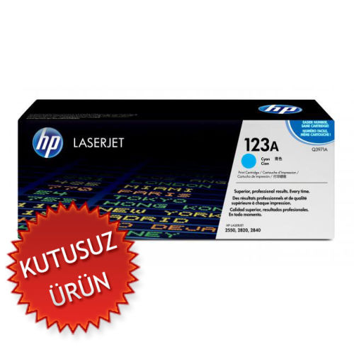 HP Q3971A (123A) Mavi Orjinal Toner - LaserJet 2550 (U) (T8161)
