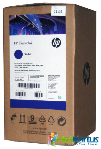 HP Q4093A Mor (Violet) Orjinal Indigo Mürekkebi (4lü Paket) Digital Press 3000, 4000, 5000 (T10568)