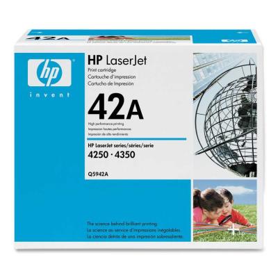 HP - HP Q5942A (42A) Black Original Toner - Laserjet 4250