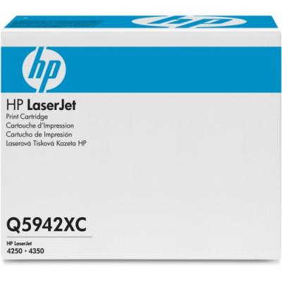 HP - HP Q5942XC (42X) Black Original Toner - Laserjet 4250