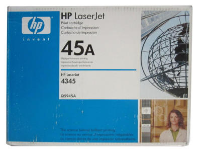HP - HP Q5945A (45A) Black Original Toner - LaserJet 4345 (B)