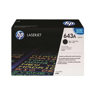 HP - HP Q5950A (643A) Siyah Orjinal Toner - Laserjet 4700 (T11454)