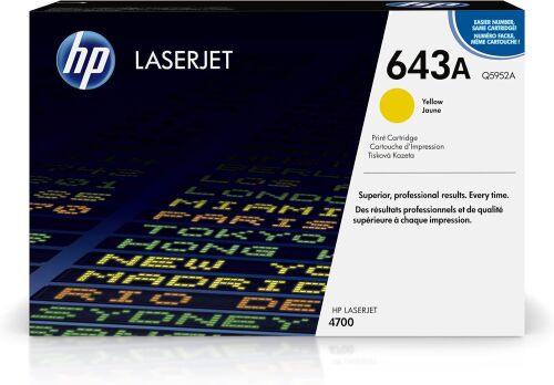 HP Q5952A (643A) Sarı Orjinal Toner - LaserJet 4700 (T10138) - 3