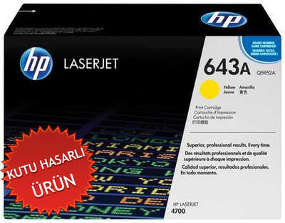 HP - HP Q5952A (643) Sarı Orjinal Toner - Laserjet 4700 (C) (T11451)