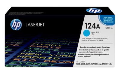 HP - HP Q6001A (124A) Mavi Orjinal Toner - Laserjet 1600 (T8205)