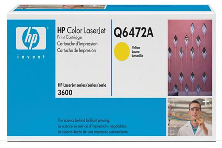HP Q6472A (502A) Yellow Original Toner - Laserjet 3600 (B)