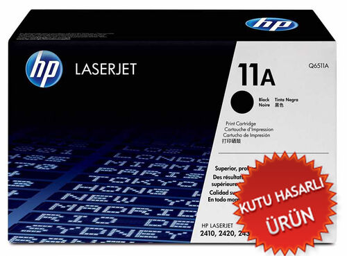 HP Q6511A (11A) Siyah Orjinal Toner - LaserJet 2410 (C) (T15794)
