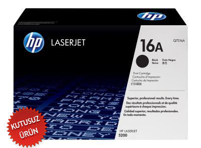 HP - HP Q7516A (16A) Black Original Toner - LaserJet 5200 (Wıthout Box)