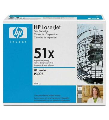 HP - HP Q7551X (51X) Siyah Orjinal Toner - LaserJet 3005 (B) (T5509)
