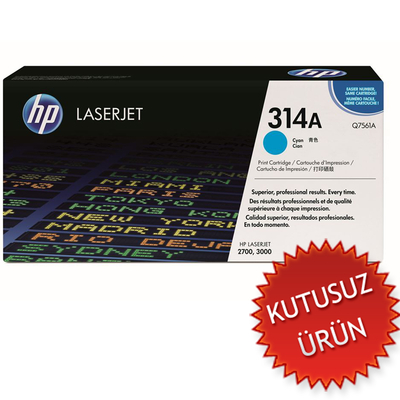 HP - HP Q7561A (314A) Mavi Orjinal Toner - LaserJet 2700 (U) (T10129)