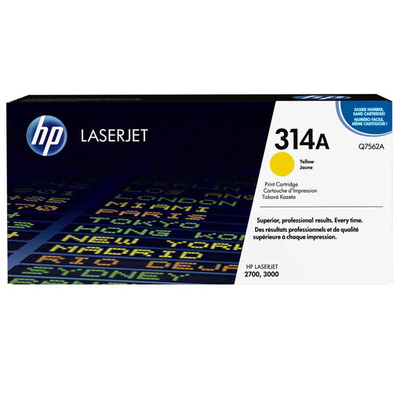 HP - HP Q7562A (314A) Sarı Orjinal Toner - LaserJet 2700 (T4527)