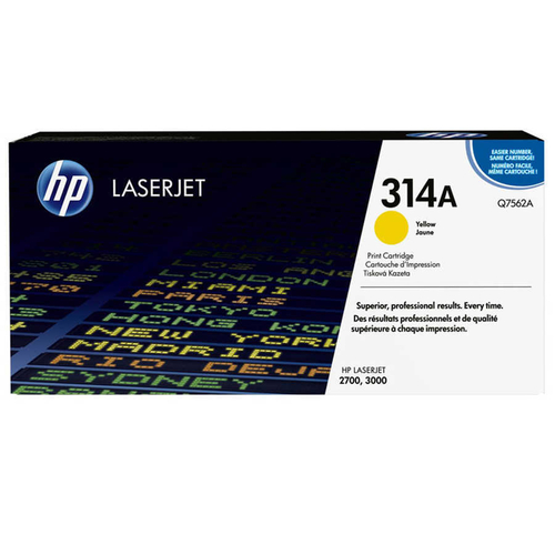 HP Q7562A (314A) Sarı Orjinal Toner - LaserJet 2700 (T4527)