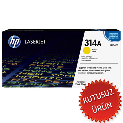 HP - HP Q7562A (314A) Sarı Orjinal Toner - LaserJet 2700 (U) (T10130)