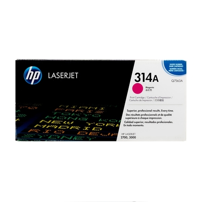 HP - HP Q7563A (314A) Kırmızı Orjinal Toner - LaserJet 2700 (T4524)
