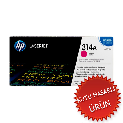 HP - HP Q7563A (314A) Kırmızı Orjinal Toner - LaserJet 2700 (C) (T3581)