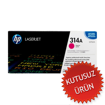 HP - HP Q7563A (314A) Kırmızı Orjinal Toner - LaserJet 2700 (U) (T4530)