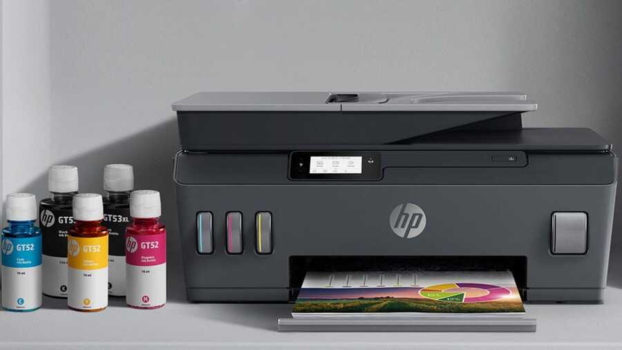 HP Smart Tank 515 + Fotokopi + Tarayıcı + Wifi + Airprint + Çok Fonksiyonlu  Tanklı Yazıcı 1TJ09A HP Yazıcı HP A Grade