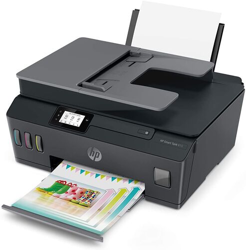 HP Y0F71A Smart Tank 615 + Copier + Fax + Scanner + Wi-Fi + Airprint + Multifunctional Inkjet Tank Printer 