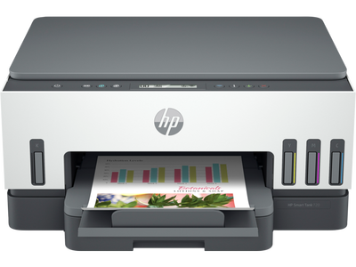 HP - HP 6UU46A Smart Tank 720 + Photocopy + Scanner + Wi-Fi Multifunction Inkjet Tank Printer 
