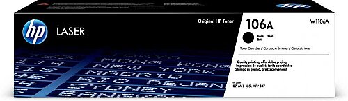HP W1106A (106A) Black Original Toner - Laserjet MFP 137Fnw / M135A - 3
