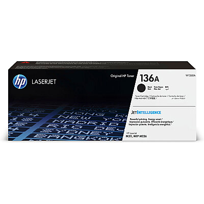 HP W1360A (136A) Black Original Toner - LaserJet M211d / MFP M236d - HP