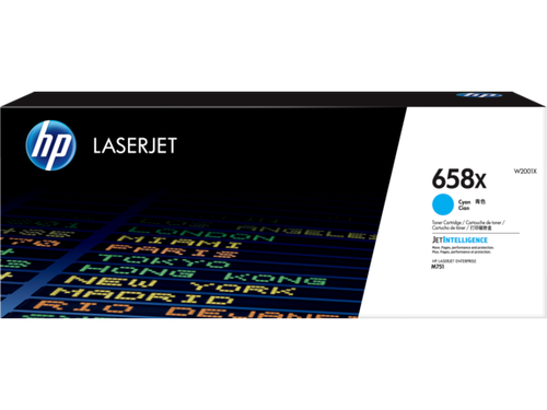 HP W2001X (658X) Mavi Orjinal Toner Yüksek Kapasite - Laserjet Enterprise M751 (T11292) - 1