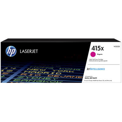 HP W2033X (415X) Kırmızı Orjinal Toner Yüksek Kapasite - Laserjet Pro M454 / M479 (T11318) - HP